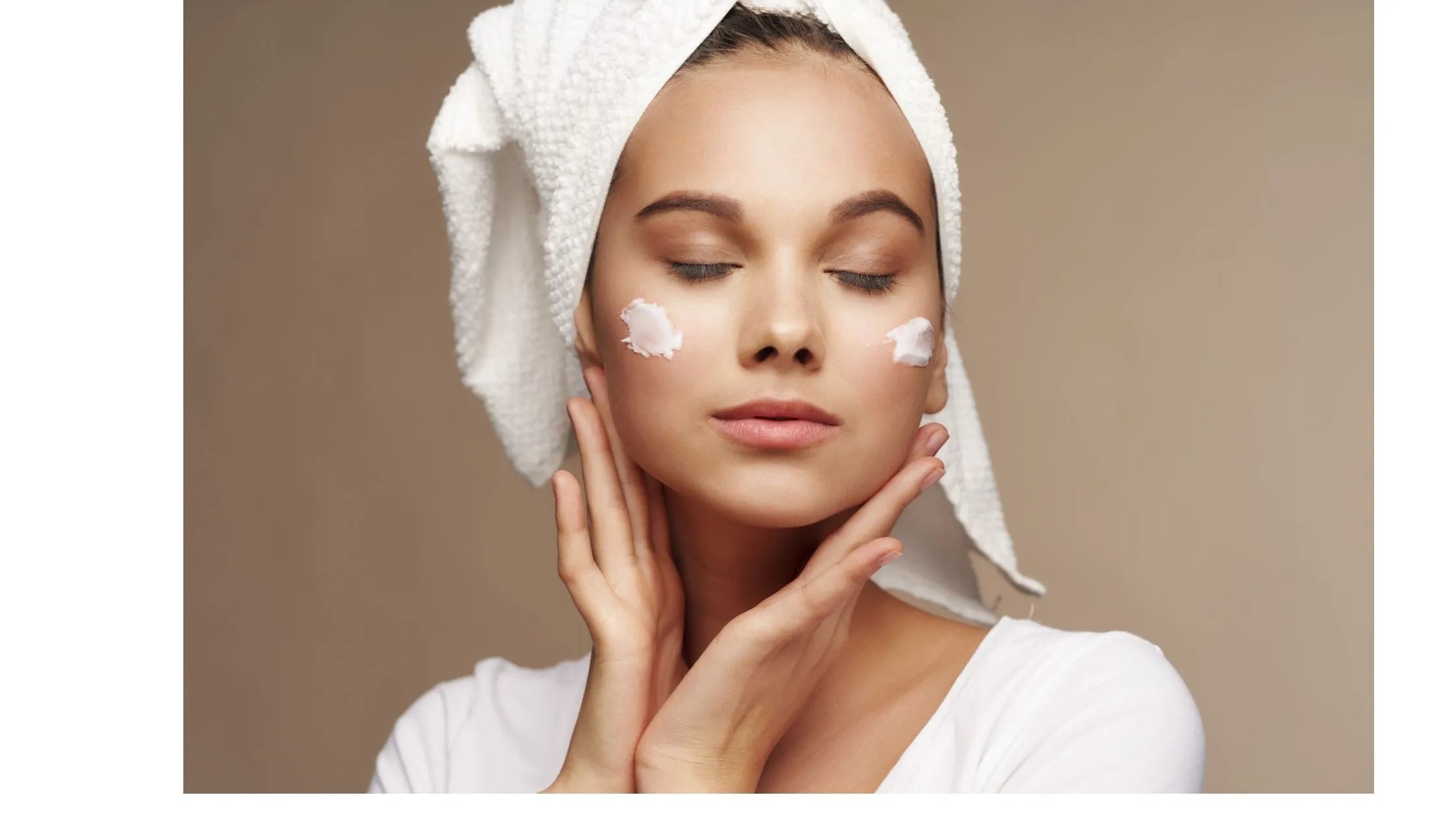 Close-up of skincare creams designed to minimize open pores on a wooden surface.